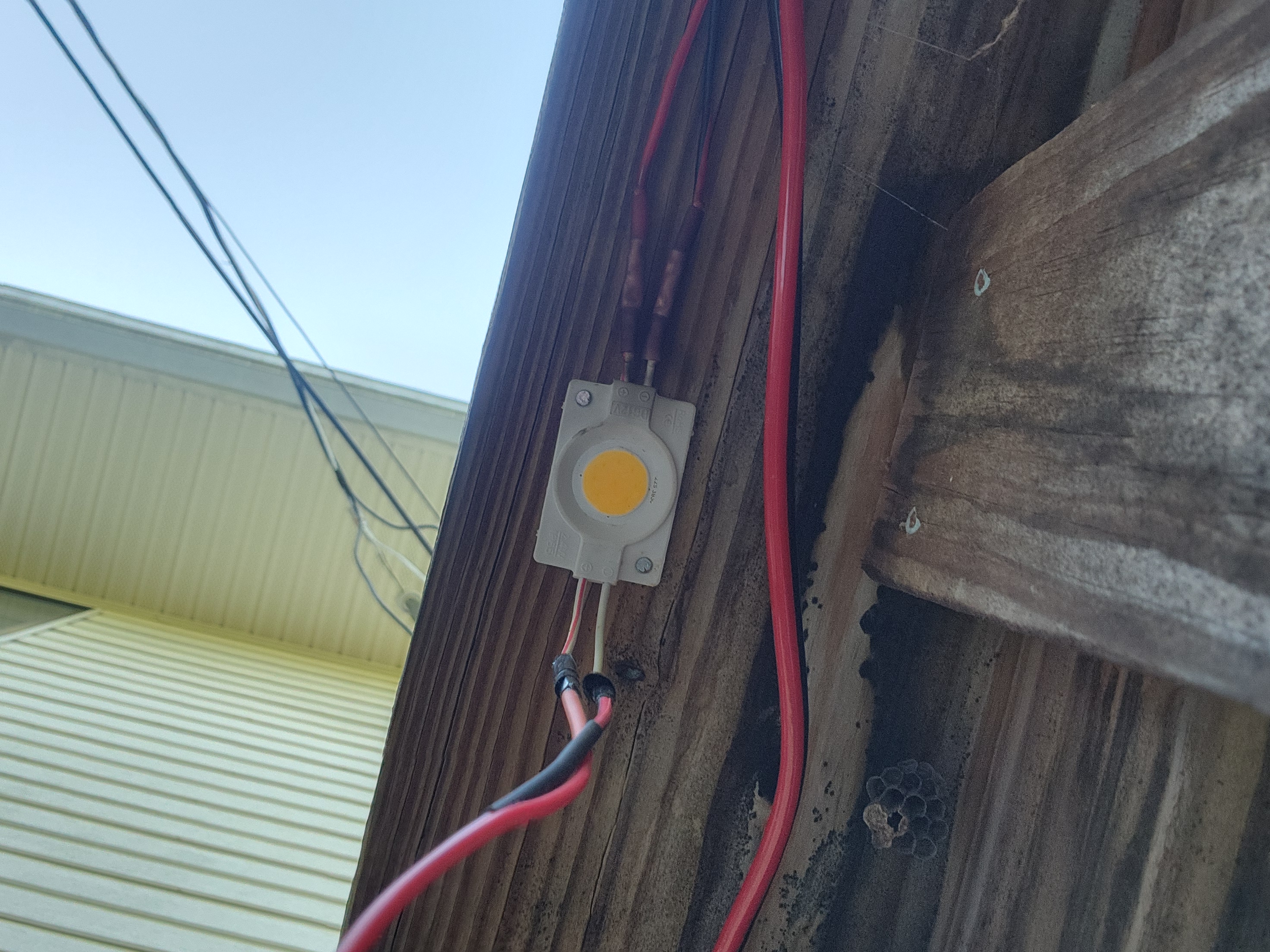 Upside-Down View of the LEDs
